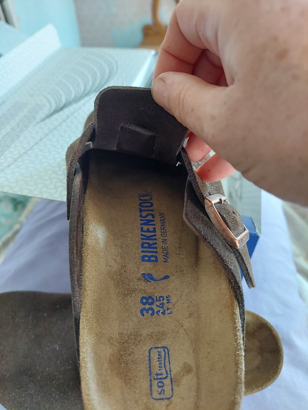 NWT Birkenstock Boston SF Mocha - Picture 7 of 9
